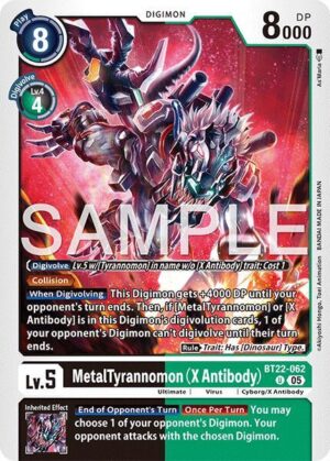 MetalTyrannomon (X Antibody) - Cyber Eden (BT22-062 U)