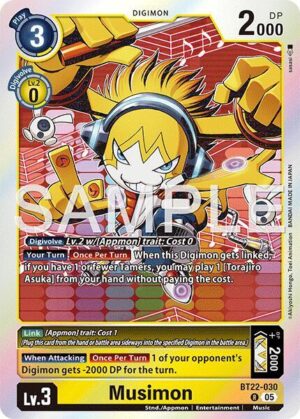 Musimon - Cyber Eden (BT22-030 R)