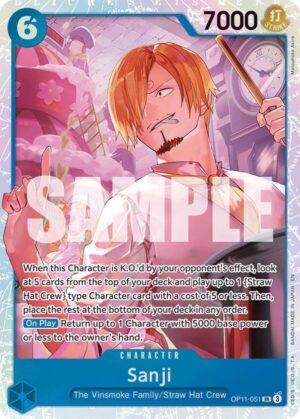 Sanji - A Fist of Divine Speed (OP11-051 SR)