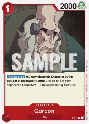 Gordon (One Piece Film Red) - One Piece Promotion Cards (OP-PR)