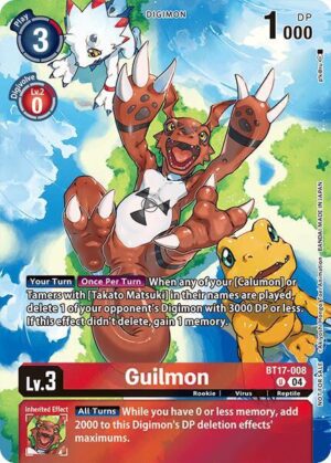 Guilmon (Legend Pack 2024 Box Topper) - Chain of Liberation (BT17-008 U)