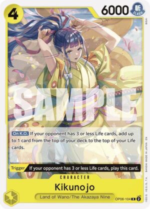 Kikunojo (Reprint) - Starter Deck 28: GREEN/YELLOW Yamato (OP06-104 R)