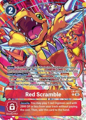 Red Scramble (Alternate Art) - Starter Deck 20: Protector of Light (ST-20)
