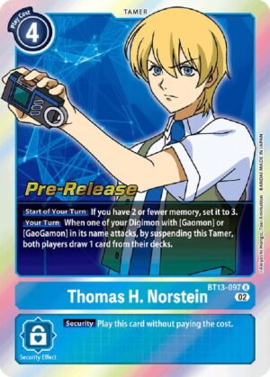 Thomas H. Norstein - Versus Royal Knights Pre-Release Cards (BT13_PR)