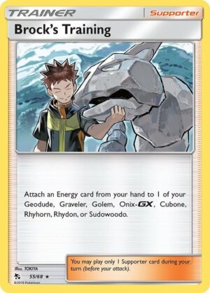Brock's Training - 55/68 - Holo Rare