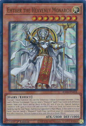 Ehther the Heavenly Monarch - RA04-EN018 - Ultra Rare