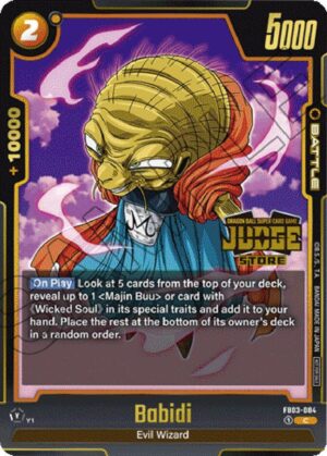Babidi - FB03-084 (Judge Pack (Store Judge) 02) - Tournament and Championship Promos (DBSFW_TPR)