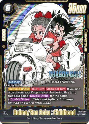 Bulma/Son Goku : Childhood - Manga Booster 01 (SB01-057 SR)