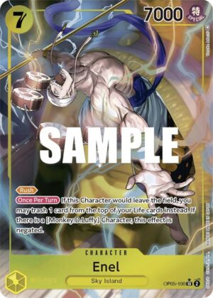 Enel (100) (Alternate Art) - Awakening of the New Era (OP05-100 SR)