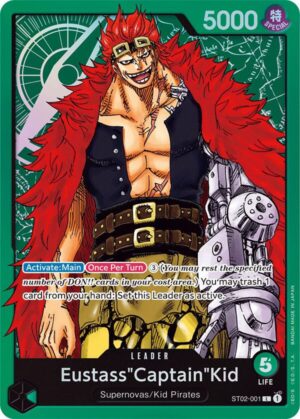 Eustass"Captain"Kid (001) - Starter Deck 2: Worst Generation (ST02-001 L)
