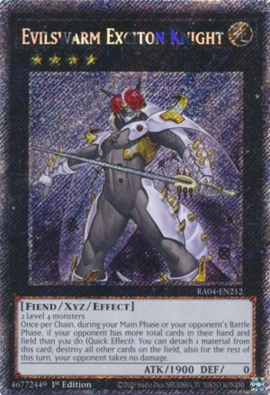 Evilswarm Exciton Knight - RA04-EN212 - Platinum secret rare