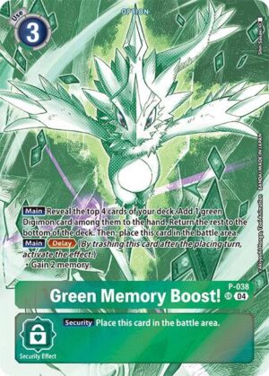Green Memory Boost! (Starter Deck 18 Exclusive) - Digimon Promotion Cards (D-PR)