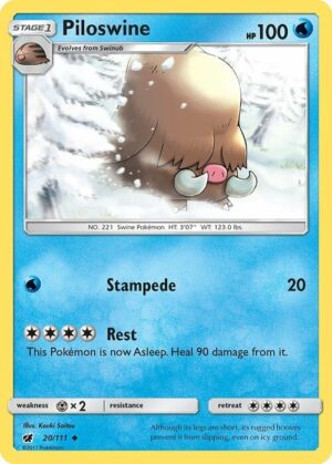 Piloswine - 20/111 - Uncommon