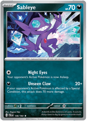 Sableye - 136/193 - Holo Rare