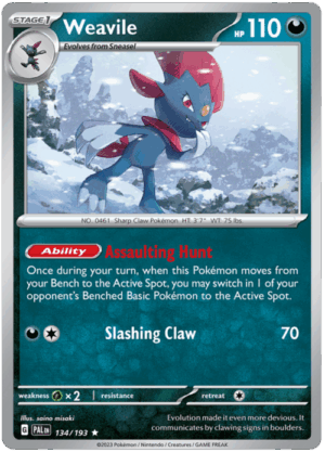 Weavile - 134/193 - Holo Rare