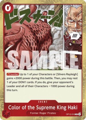 Color of the Supreme King Haki - Legacy of the Master (OP12-018 R)