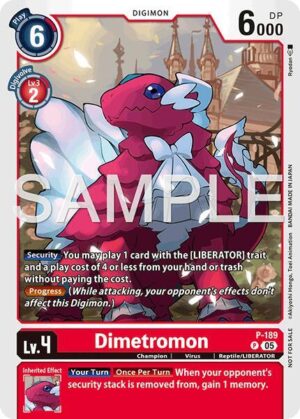 Dimetromon (Store Tournament 2025 Vol.3 Participation Pack) - Digimon Promotion Cards (P-189 P)