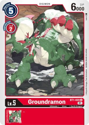 Groundramon - BT1-020 (Alternate Art) - Starter Deck 07: Gallantmon (ST-7)