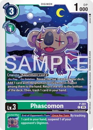 Phascomon (Store Tournament 2025 Vol.4 Participation Pack) - Digimon Promotion Cards (D-PR)