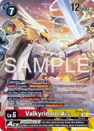 Valkyrimon ACE (Participation) - Hackers' Slumber Release Event Cards (BT-23_RE)