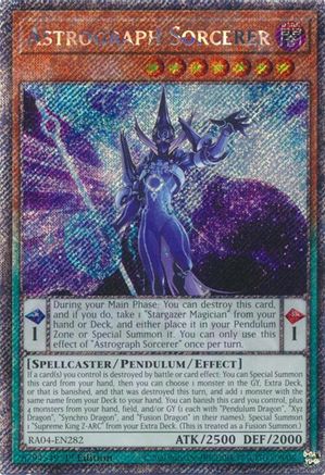 Astrograph Sorcerer - RA04-EN282 - Platinum Secret Rare