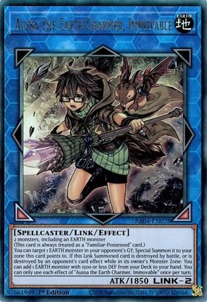 Aussa the Earth Charmer, Immovable - RA04-EN078 - Prismatic Ultimate Rare