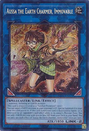 Aussa the Earth Charmer, Immovable - RA04-EN078 - Secret Rare