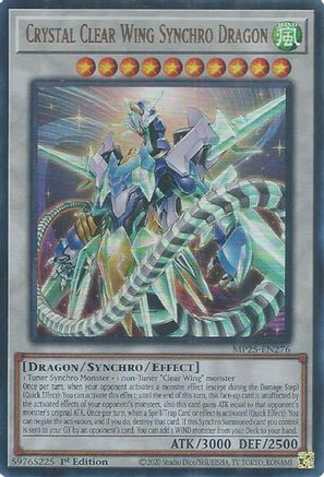 Crystal Clear Wing Synchro Dragon - MP25-EN276 - Ultra Rare