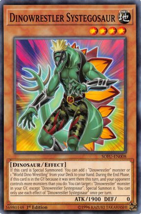 Dinowrestler Systegosaur - SOFU-EN008 - Common