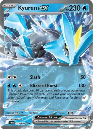 Kyurem ex - 028/086 - Double Rare