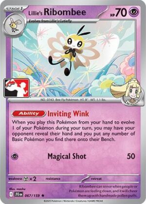 Lillie's Ribombee - 067/159 - Prize Pack Series Cards (ESPAÑOL)