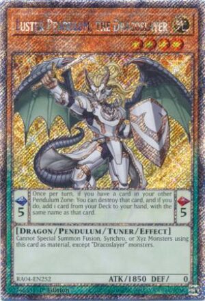 Luster Pendulum, the Dracoslayer - RA04-EN252 - Platinum Secret Rare