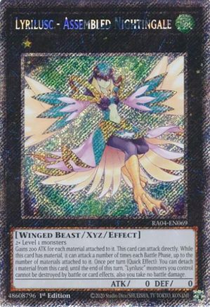 Lyrilusc - Assembled Nightingale - RA04-EN069 - Platinum Secret Rare