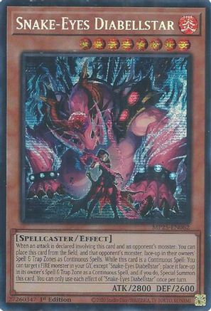 Snake-Eyes Diabellstar - MP25-EN062 - Prismatic Secret Rare