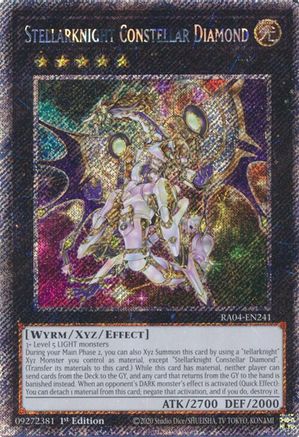 Stellarknight Constellar Diamond - RA04-EN241 - Platinum Secret Rare