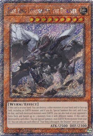 True King Lithosagym, the Disaster - RA04-EN275 - Platinum Secret Rare