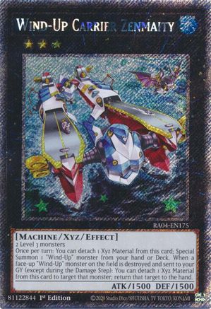 Wind-Up Carrier Zenmaity - RA04-EN175 - Platinum Secret Rare