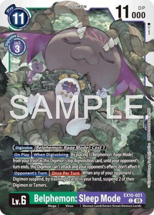 Belphemon: Sleep Mode - Sinister Order (EX10-021 C)