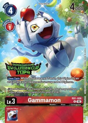 Gammamon - RB1-006 (August 2024 Evolution Cup Top 4) - Resurgence Booster (RB-01)