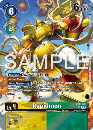 Rapidmon (Bonus Pack) - Starter Deck 17: Double Typhoon Advanced Deck Set (BT8-039 SR)