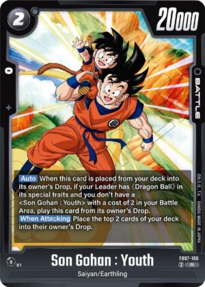 Son Gohan : Youth - Wish For Shenron (FB07-106 R)