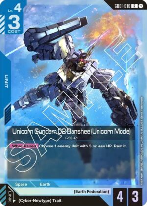 Unicorn Gundam 02 Banshee (Unicorn Mode) - Newtype Rising (GD01-010 R)