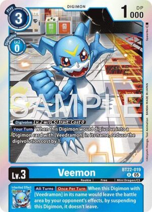 Veemon - Cyber Eden (BT22-019 R)