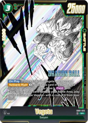 Vegeta - SB01-025 - Manga Booster 01 (SB01-025 SR)