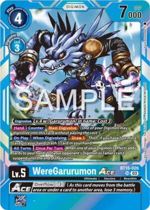 WereGarurumon ACE - Exceed Apocalypse (BT15-026 SR)