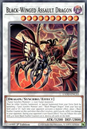 Black-Winged Assault Dragon - L5DD-ENC33 - Common