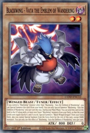 Blackwing - Vata the Emblem of Wandering - L5DD-ENC12 - Common