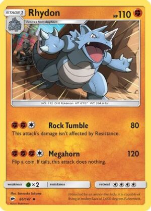 Rhydon - 66/147 - Uncommon