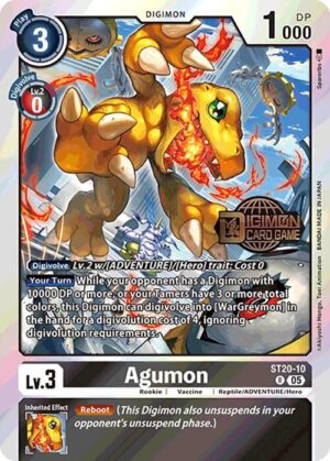 Agumon - Starter Deck 20: Protector of Light Release Event Cards (ST-20_PR)