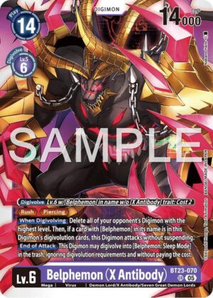 Belphemon (X Antibody) - Hackers' Slumber (BT23-070 SR)